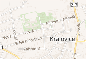 Školní v obci Kralovice - mapa ulice