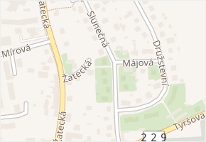 Slunečná v obci Kralovice - mapa ulice