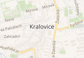 Za Rájem v obci Kralovice - mapa ulice
