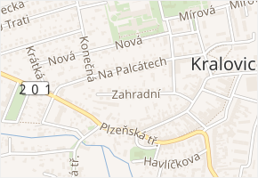 Zahradní v obci Kralovice - mapa ulice