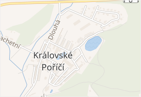 Na sídlišti v obci Královské Poříčí - mapa ulice