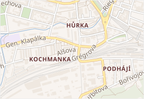 Fibichova v obci Kralupy nad Vltavou - mapa ulice