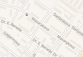 Masarykova v obci Kralupy nad Vltavou - mapa ulice