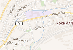 Na Turské louce v obci Kralupy nad Vltavou - mapa ulice
