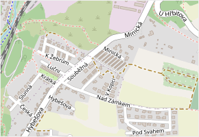 Na Žebrech v obci Kralupy nad Vltavou - mapa ulice