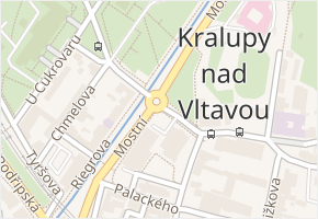 Nad Zámkem v obci Kralupy nad Vltavou - mapa ulice