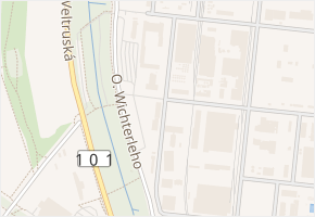 O. Wichterleho v obci Kralupy nad Vltavou - mapa ulice