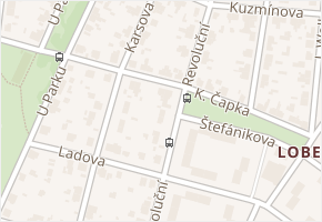 Revoluční v obci Kralupy nad Vltavou - mapa ulice