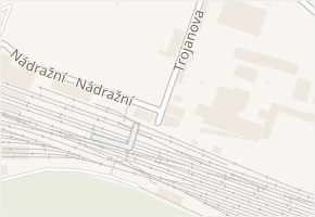 Trojanova v obci Kralupy nad Vltavou - mapa ulice