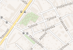 Tylova v obci Kralupy nad Vltavou - mapa ulice