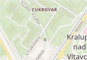 U Cukrovaru v obci Kralupy nad Vltavou - mapa ulice