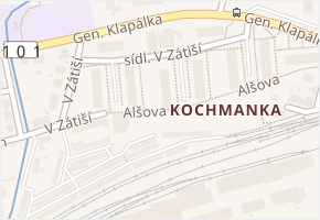 V Zátiší v obci Kralupy nad Vltavou - mapa ulice