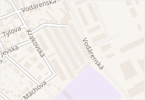 Vodárenská v obci Kralupy nad Vltavou - mapa ulice