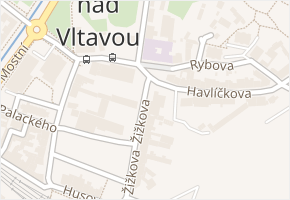 Žižkova v obci Kralupy nad Vltavou - mapa ulice