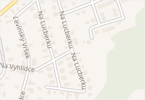 Na Lucberku v obci Králův Dvůr - mapa ulice
