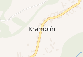 Kramolín v obci Kramolín - mapa části obce