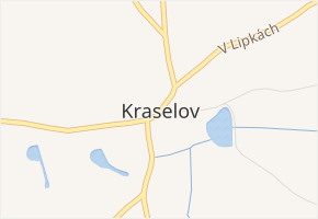 Kraselov v obci Kraselov - mapa části obce