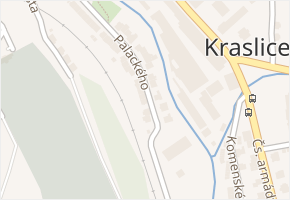 Palackého v obci Kraslice - mapa ulice