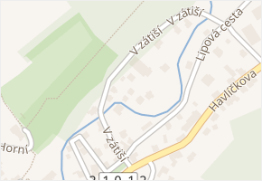V zátiší v obci Kraslice - mapa ulice