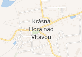 Kabátova cihelna v obci Krásná Hora nad Vltavou - mapa ulice