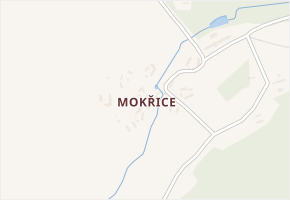 Mokřice v obci Krásná Hora nad Vltavou - mapa části obce