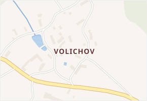 Volichov v obci Krásná Hora - mapa části obce