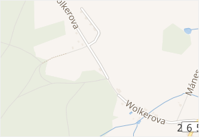 Wolkerova v obci Krásná Lípa - mapa ulice