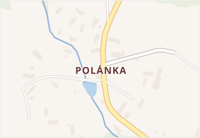 Polánka v obci Krásné - mapa části obce