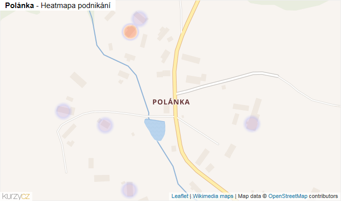 Mapa Polánka - Firmy v části obce.