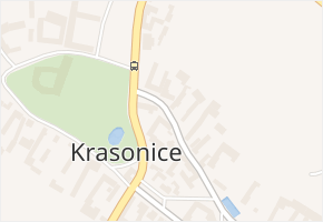 Krasonice v obci Krasonice - mapa části obce