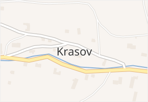 Krasov v obci Krasov - mapa části obce