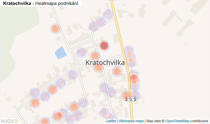 Mapa Kratochvilka - Firmy v části obce.