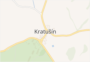Kratušín v obci Kratušín - mapa části obce