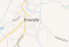 Ronovská v obci Kravaře - mapa ulice