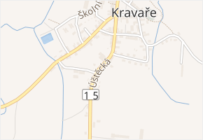 Úštěcká v obci Kravaře - mapa ulice
