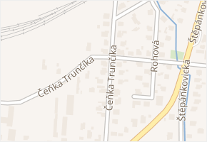 Čeňka Trunčíka v obci Kravaře - mapa ulice