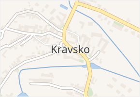 Kravsko v obci Kravsko - mapa části obce