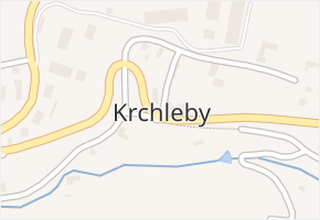 Krchleby v obci Krchleby - mapa části obce