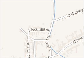 Zlatá Ulička v obci Krčmaň - mapa ulice