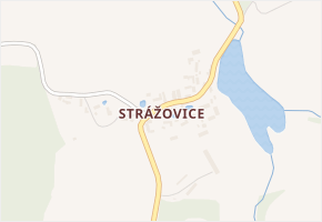 Strážovice v obci Křečovice - mapa části obce