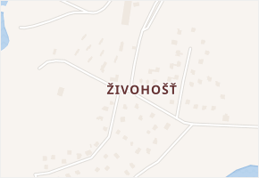 Živohošť v obci Křečovice - mapa části obce