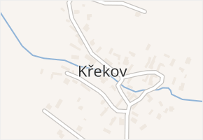 Křekov v obci Křekov - mapa části obce