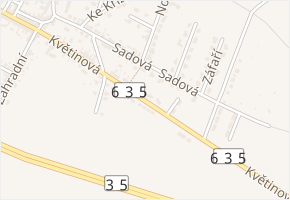 Krátká v obci Křelov-Břuchotín - mapa ulice