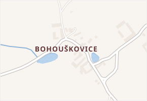 Bohouškovice v obci Křemže - mapa části obce