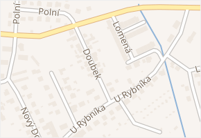 Doubek v obci Křemže - mapa ulice