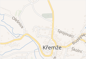 Na Výsluní v obci Křemže - mapa ulice