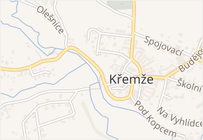 Pod Jáníčkem v obci Křemže - mapa ulice