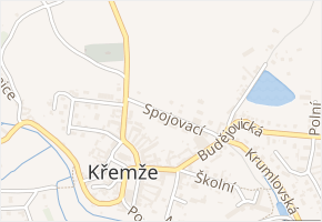 Spojovací v obci Křemže - mapa ulice