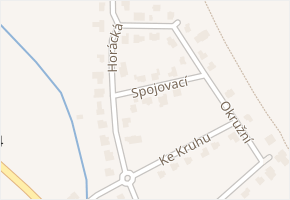 Spojovací v obci Křenice - mapa ulice