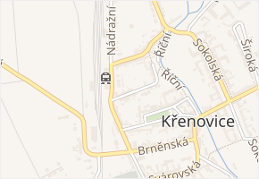 Na Vyhlídce v obci Křenovice - mapa ulice